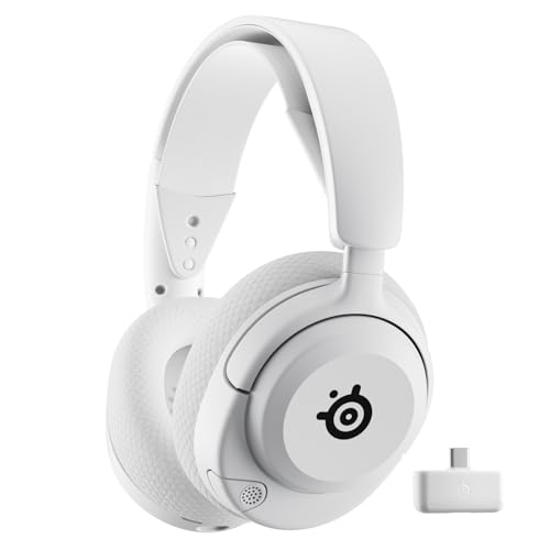 SteelSeries Arctis Nova 5 Wireless - Gaming Headset- Multi-System -PC,PS5 - Magnetische Neodym-Treiber -Über 100 Audio Presets - 60H Akkulaufzeit - 2,4 GHz oder BT-ClearCast Gen2.X-Mik -Weiß von SteelSeries