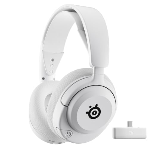 SteelSeries Arctis Nova 5X Wireless - Gaming Headset Multi-System -Xbox,PC - Magnetische Neodym-Treiber -Über 100 Audio Presets - 60H Akkulaufzeit -2,4 GHz oder BT -ClearCast Gen2.X-Mik -Weiß von SteelSeries
