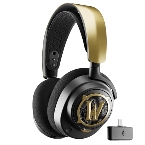 SteelSeries Arctis Nova 7 Wireless Multi - Plattform Gaming-Headset – World of Warcraft Edition – Inklusive In-Game-Items – 2,4 GHz + Bluetooth – 38-Stunden-Akku – USB-C-Laden –Playstation,PC,Switch von SteelSeries
