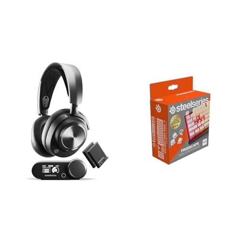 SteelSeries Arctis Nova Pro Wireless Gaming-Headset & PrismCaps – Double-Shot-Tastenset mit „Pudding“-Optik SteelSeries Arctis Nova Pro Wireless Gaming-Headset & PrismCaps – Double-Shot-Tastenset mit „Pudding“-Optik von SteelSeries