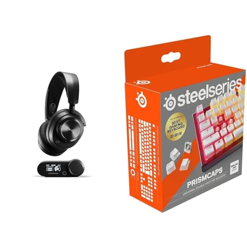 SteelSeries Arctis Nova Pro Wireless - Multi-System Gaming-Headset & PrismCaps – Double-Shot-Tastenset mit „Pudding“-Optik von SteelSeries