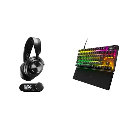 SteelSeries Arctis Nova Pro Wireless Xbox - Multi-System Gaming-Headset – Hi-Fi-Treiber – Xbox & Apex Pro TKL HyperMagnetic Gaming-Tastatur – 2023 Edition – Deutsches Tastatur QWERTZ von SteelSeries