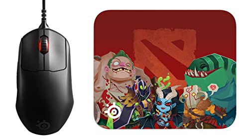 SteelSeries Prime - Esports Leistung Gaming-Maus - TrueMove Pro Optical Sensor mit 18.000 CPI - Magnetisch-optische Schalter + QcK Mini Dota 2 / TI Gaming-Mauspad von SteelSeries