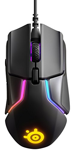 SteelSeries Rival 600 – Gaming-Maus – 12.000 CPI TrueMove3+ Dual Optical Sensor – 0,05 Lift-off-Distanz – Gewichtssystem – RGB-Beleuchtung, Schwarz von SteelSeries