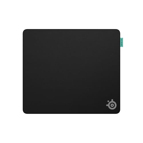 Steelseries QcK L Performance Balance Gaming-Mauspad – Extradichte für sanftes Gleiten – Flache, abgesteppte Säume – rutschfeste Neopren-Gummibasis – 490 x 420 mm – FPS, MOBA, RTS, MMO von SteelSeries