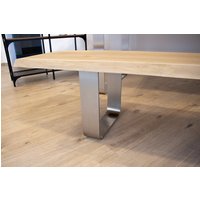 Bankgestell Edelstahl Tgf 100x10-400/380 Bankuntergestell Bankkufen Kufengestell Sitzbank Bank | 1 Paar von SteelSolutionsDE