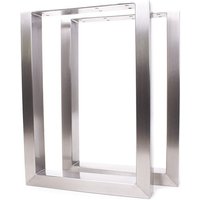 Bankgestell Edelstahl Tu 100x40-400/380 40x38cm Bankuntergestell Bankkufen Kufengestell Sitzbank Bank | 1 Paar von SteelSolutionsDE