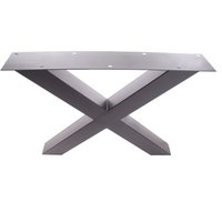 Tischgestell Stahl Schwarz Matt Tux 100X100 600 Tischkufe Kreuz X-Gestell Tischuntergestell 1 Stk Tischgestell Stahl Schwarz Matt Tux 100X100 600 Tischkufe Kreuz X-Gestell Tischuntergestell 1 Stk von SteelSolutionsDE