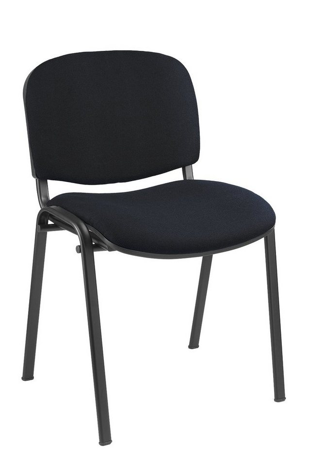 Besucherstuhl 25x Polsterstuhl / Stapelstuhl 470/820 x 545 x (1), mit ergonomisch geformter und gepolsterten Sitz- und Rückenlehnenfläche - Stapelbar max. 15 Stühle pro Stapel von Steelboxx