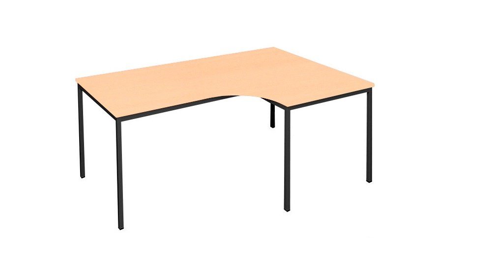 Steelboxx Eckschreibtisch 200x80cm Winkelschreibtisch Freiformtisch Computertisch (Komplett-Set, 1-St), Qualität und Sicherheit von Steelboxx