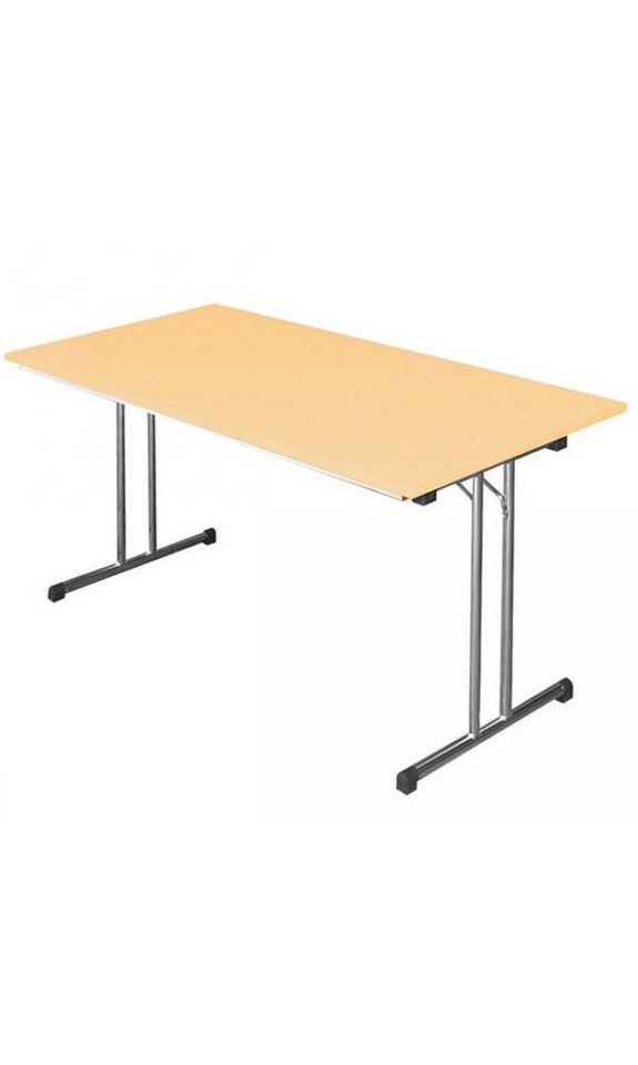 Steelboxx Eckschreibtisch Klapptisch Besprechungstisch Schreibtisch 120x80cm sehr robust (Komplett-Set, 1-St), Lieferung: Komplett montiert von Steelboxx