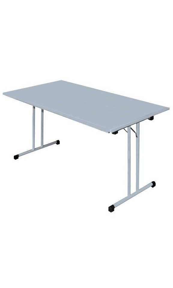 Steelboxx Klapptisch 180x80cm Besprechungstisch Verkaufstisch Schreibtisch (Komplett-Set, 1-St), Komplett montiert - zusammengeklappt von Steelboxx