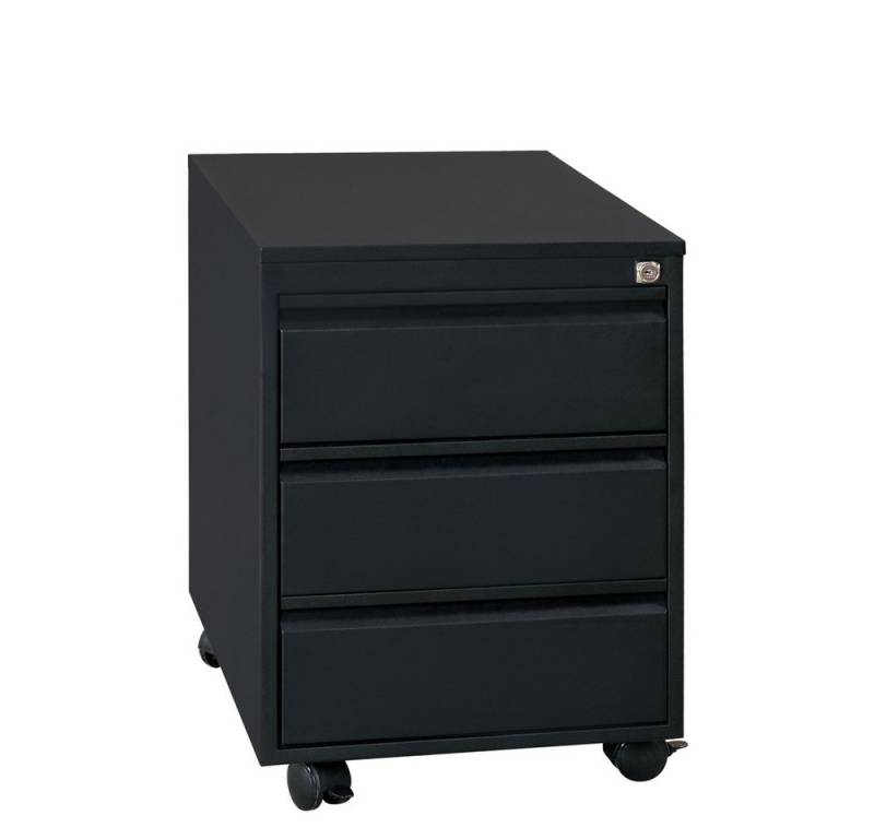 Steelboxx Rollcontainer Büro Rollcontainer - 3 Schubladen - 610 x 460 x 790 mm Bürocontainer, Stahl, komplett montiert und verschweißt von Steelboxx