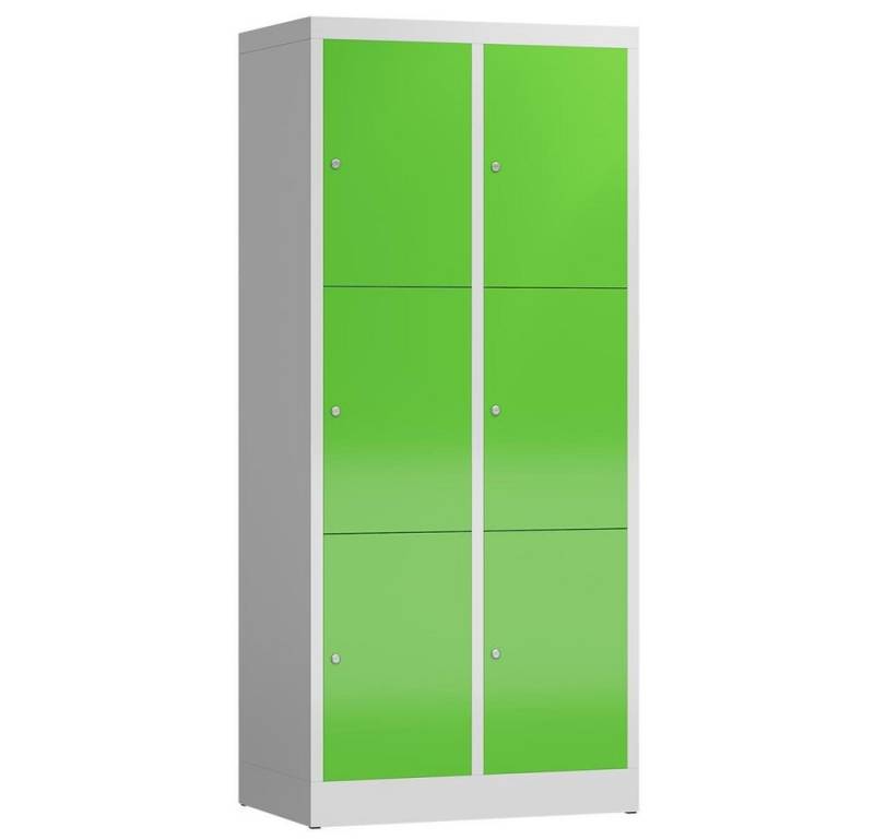 Steelboxx Fächerschrank Schließfachschrank 6 Fächer Spindschrank (1-St) komplett montiert, keine Montage notwendig von Steelboxx