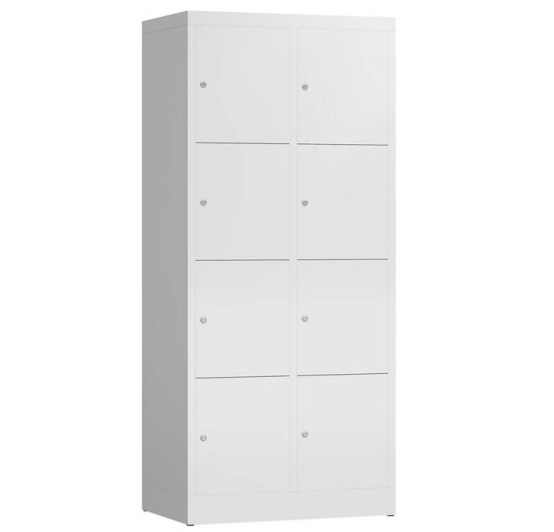 Steelboxx Fächerschrank Schließfachschrank 8 Fächer Spindschrank (1-St) komplett montiert, keine Montage notwendig von Steelboxx