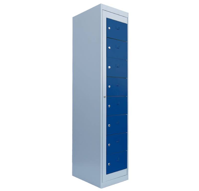 Steelboxx Fächerschrank Verteilerschrank - 1 Abteil - 8 Fächer - Post- Verteilerschrank (1-St) Komplett verschweißt und montiert - keine Montage erforderlich von Steelboxx