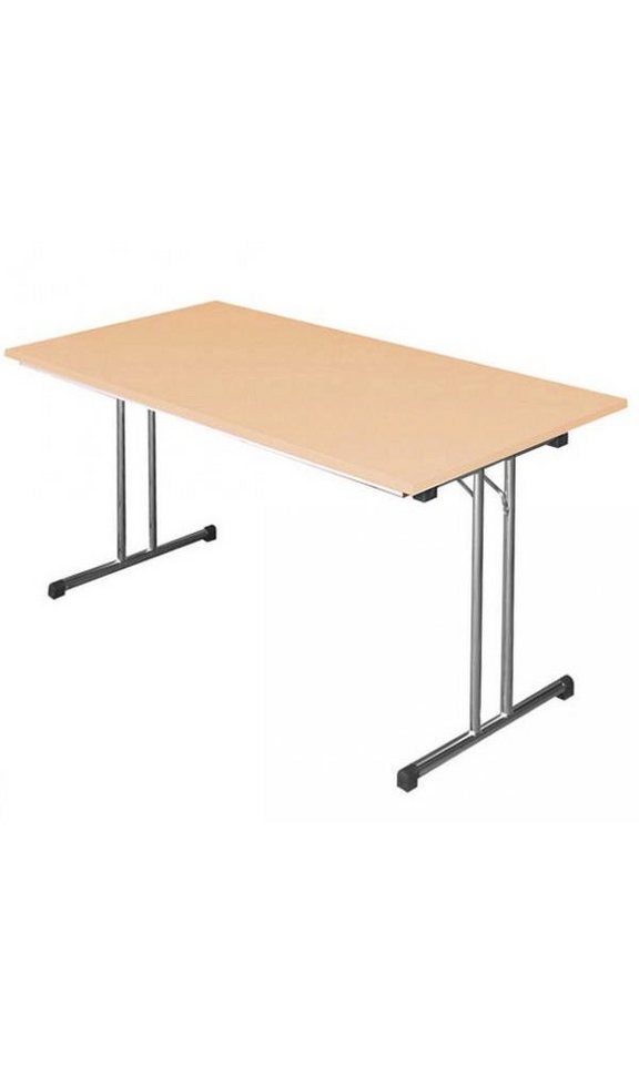 Steelboxx Klapptisch Besprechungstisch Schreibtisch 140 x 70cm sehr robust (Komplett-Set, 1-St), komplett montiert - Nur noch aufklappen und fertig von Steelboxx