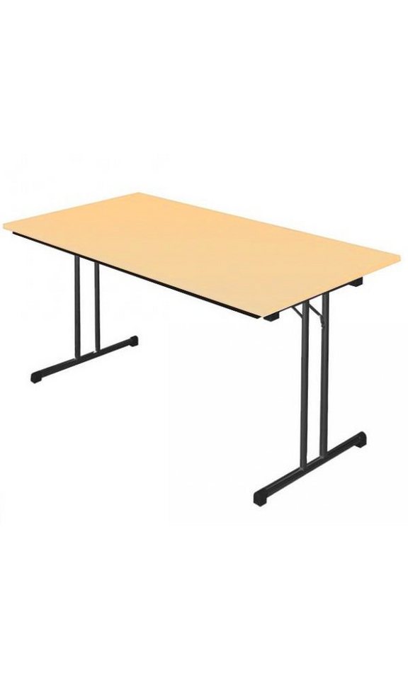 Steelboxx Klapptisch Klapptisch Besprechungstisch Kantinentisch Schreibtisch 140 x 80 cm (1-St), Klappbar von Steelboxx