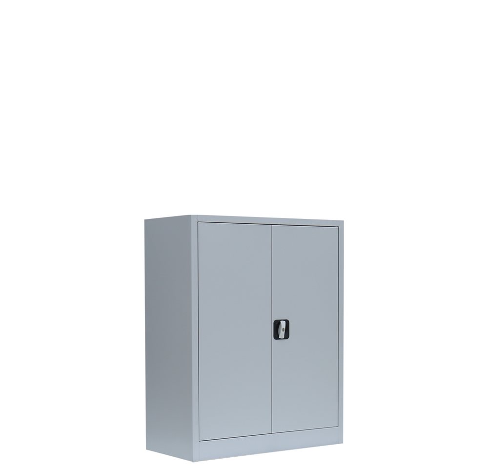 Steelboxx Mehrzweckschrank Aktenschrank Metallschrank Büroschrank 100x80x38,3cm (1-St) Mehrzweckschrank abschließbar von Steelboxx