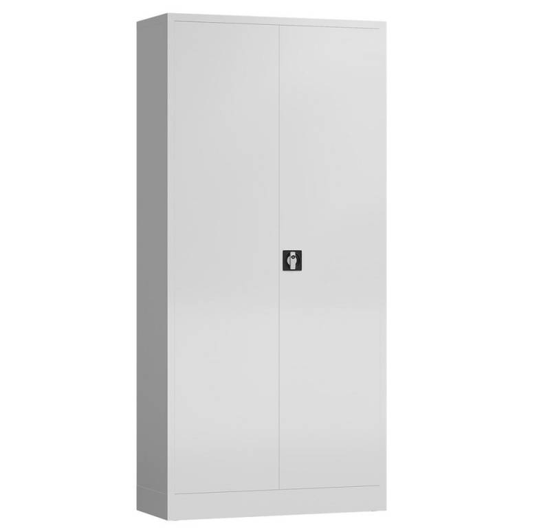 Steelboxx Mehrzweckschrank Aktenschrank Metallschrank mit 2 Türen 4 Fachböden 1945 x 920 x 420mm (1-St) Komplett montiert und verschweißt, keine Montage erforderlich von Steelboxx
