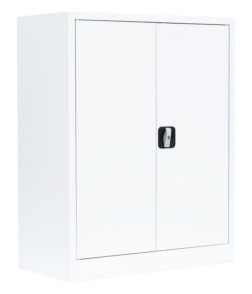 Steelboxx Mehrzweckschrank Aktenschrank Metallschrank abschließbar Büroschrank 100x80x38,3cm (1-St) komplett montiert und verschweißt, kein Aufbau notwendig von Steelboxx