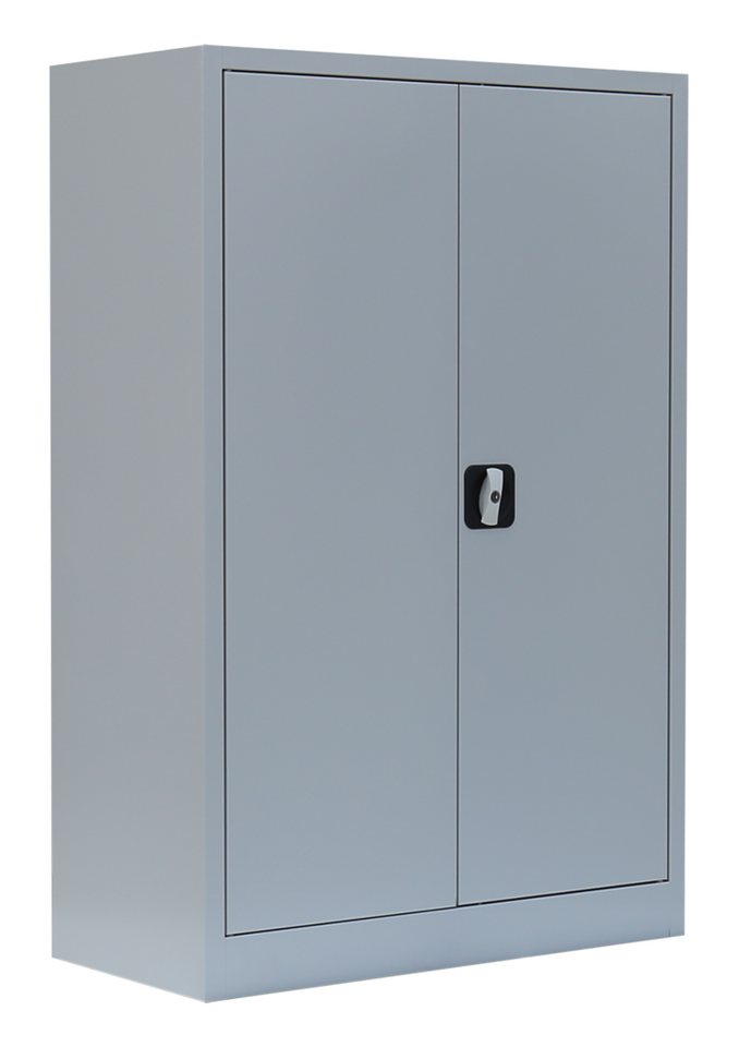 Steelboxx Mehrzweckschrank Metallschrank abschließbar Aktenschrank 120x925x42,2cm (1-St) 2-Wege-Schubstangenzylinderschloss mit Drehgriff, inkl. 2 Schlüssel von Steelboxx