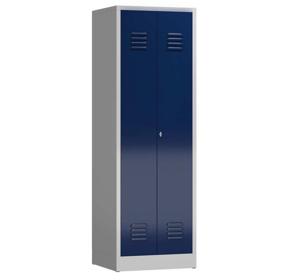 Steelboxx Mehrzweckschrank ClassiX Gerätespind, 2 Abteile, 1800 x 590 x 500 mm (1-St) Komplett verschweißt und montiert - keine Montage erforderlich von Steelboxx