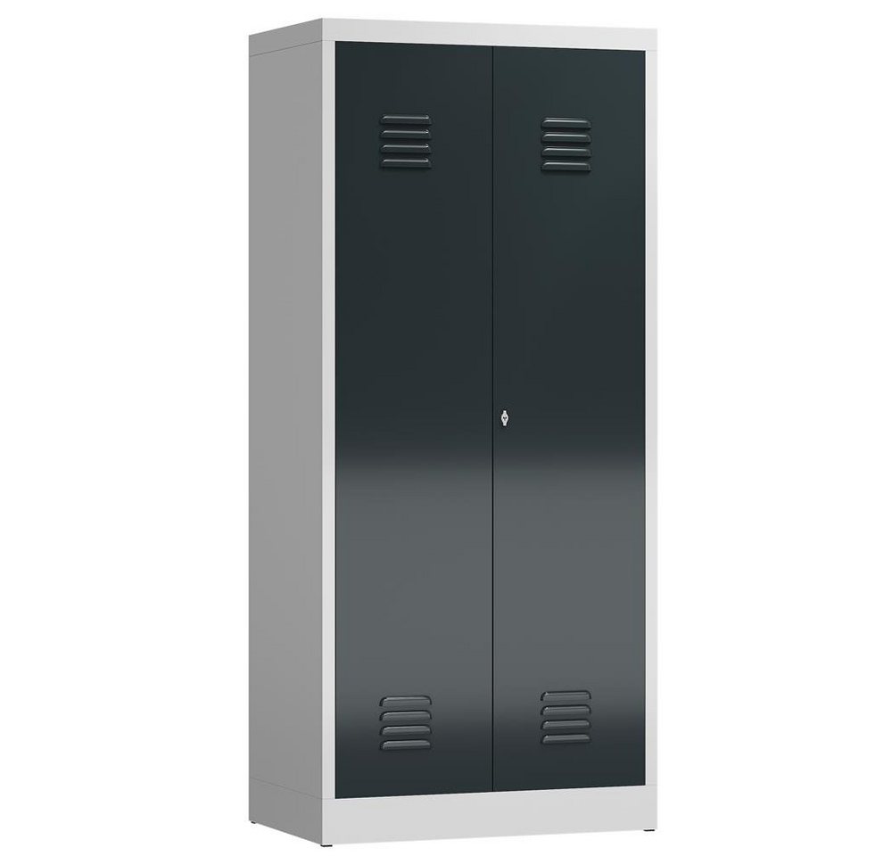 Steelboxx Mehrzweckschrank ClassiX Mehrzweckspind, 2 Abteile, 1800 x 800 x 500 mm (1-St) Komplett verschweißt und montiert - keine Montage erforderlich von Steelboxx