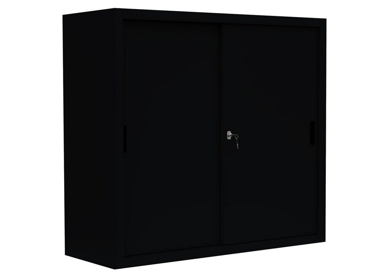 Steelboxx Schiebetürenschrank Lüllmann® Schiebetürenschrank, 3 OH, 1090 x 1200 x 450 mm (1-St) Komplett verschweißt und montiert - keine Montage erforderlich von Steelboxx