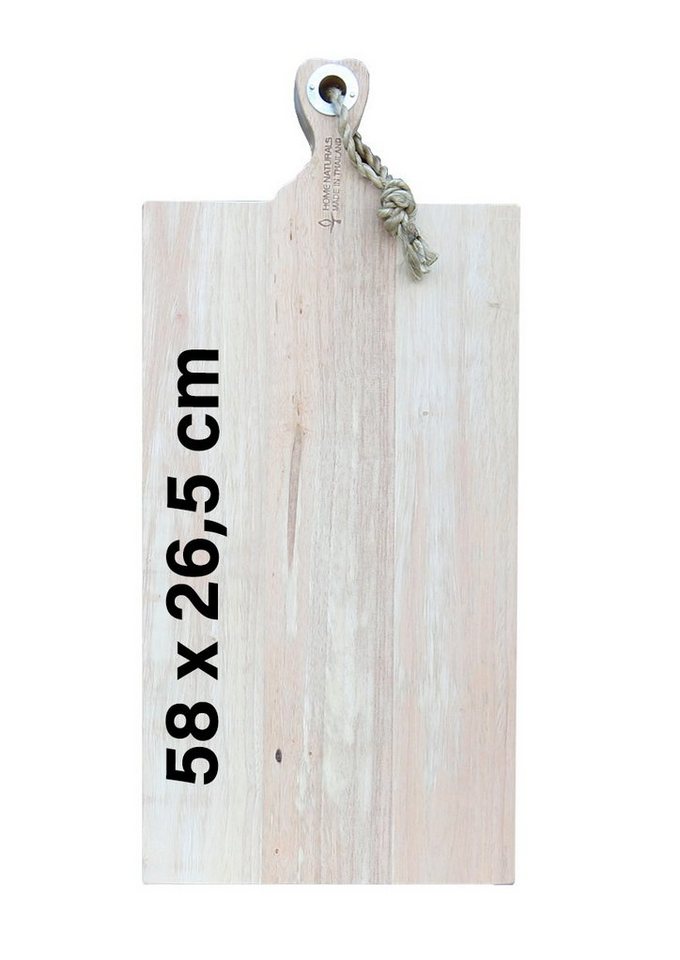 Steelboxx Schneidebrett Servierbrett aus Mango-Holz mit Griff Gr. XL 58cm x 26,5 x 3,5, (1, 1-St), Lebensmittelecht und natürlich aus massivem Mangoholz gefertigt von Steelboxx
