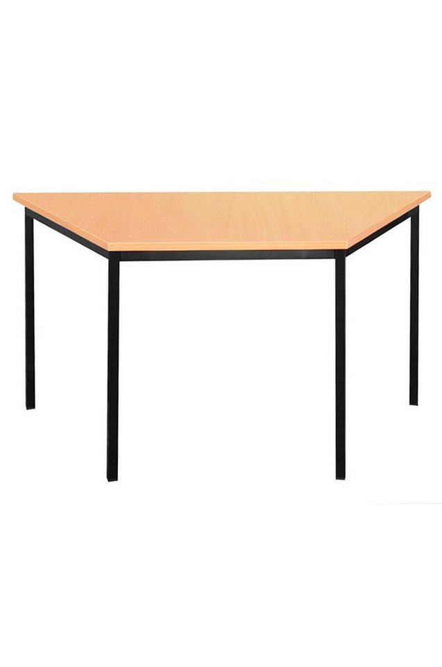 Steelboxx Schreibtisch 140x70cm Trapeztisch Besprechungstisch Konferenztisch (Komplett-Set, 1-St), Maße: 750 x 1400 x 700 mm (HxBxT) von Steelboxx