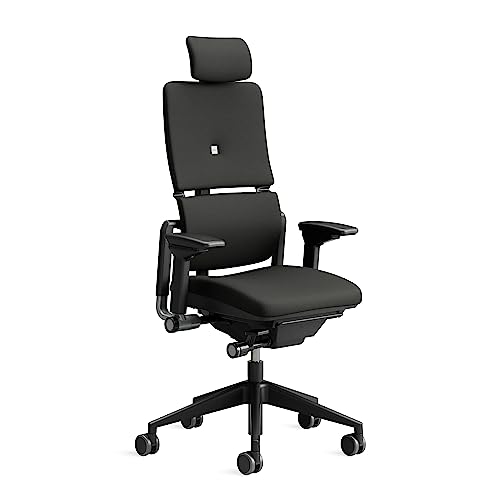 Steelcase Please Ergonomischer Bürodrehstuhl mit höhenverstellbarer Lumbalstütze für Unterstützung den ganzen Tag über, anpassbare Kopfstütze Onyx Schwarz, 66 x 64 x 118 Steelcase Please Ergonomischer Bürodrehstuhl mit höhenverstellbarer Lumbalstütze für Unterstützung den ganzen Tag über, anpassbare Kopfstütze Onyx Schwarz, 66 x 64 x 118 von Steelcase