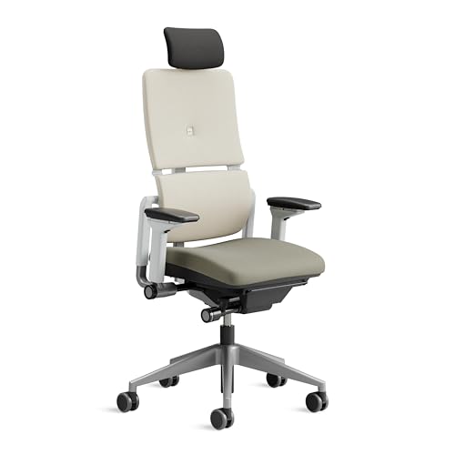 Steelcase Please Ergonomischer Bürodrehstuhl mit höhenverstellbarer Lumbalstütze für Unterstützung den ganzen Tag über, anpassbare Kopfstütze Trüffel Steelcase Please Ergonomischer Bürodrehstuhl mit höhenverstellbarer Lumbalstütze für Unterstützung den ganzen Tag über, anpassbare Kopfstütze Trüffel von Steelcase