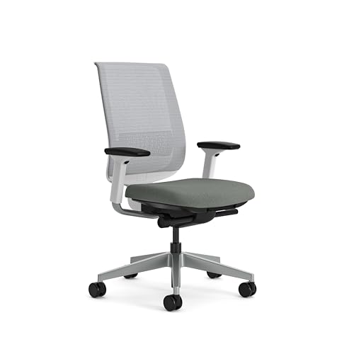 Steelcase Reply Air Ergonomischer Bürostuhl mit höhenverstellbaren Armlehnen und Lumbalstütze Grün, 66 x 58.5 x 100.5 von Steelcase
