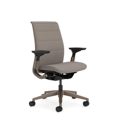 Steelcase Think Glow Up Ergonomischer Bürostuhl mit LiveBack Lumbalstütze, 4D-Armlehnen, nachhaltigem Design Trüffel von Steelcase