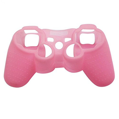 steellwingsf Silikon Schutz Skin Cover Wrap Case für Playstation 3 PS3 Controller Gamepad rosa rose Einheitsgröße von Steellwingsf