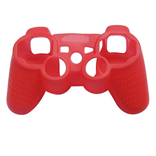 steellwingsf Silikon Schutz Skin Cover Wrap Case für Playstation 3 PS3 Controller Gamepad rot rot Einheitsgröße von Steellwingsf