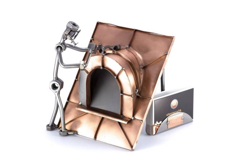 Steelman24 Dekofigur Spengler mit Visitenkarten-Halter von Steelman24