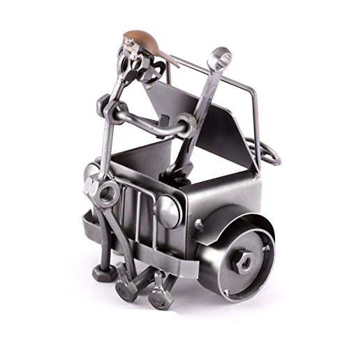 Steelman24 I Schraubenmännchen Automechaniker I Made in Germany I Handarbeit I Geschenkidee I Stahlfigur I Metallfigur I Metallmännchen von Steelman24