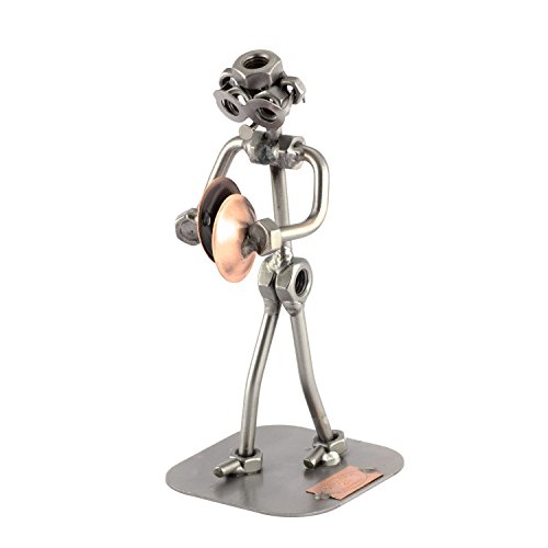 Steelman24 I Schraubenmännchen Becken Spieler I Made in Germany I Handarbeit I Geschenkidee I Stahlfigur I Metallfigur I Metallmännchen von Steelman24