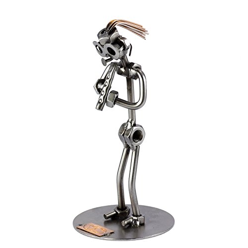 Steelman24 I Schraubenmännchen Blockflöte I Made in Germany I Handarbeit I Geschenkidee I Stahlfigur I Metallfigur I Metallmännchen von Steelman24