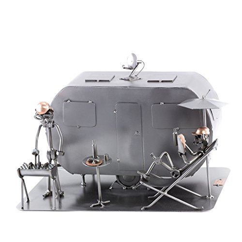 Steelman24 I Schraubenmännchen Camping I Made in Germany I Handarbeit I Geschenkidee I Stahlfigur I Metallfigur I Metallmännchen von Steelman24