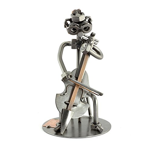 Steelman24 I Schraubenmännchen Cello I Made in Germany I Handarbeit I Geschenkidee I Stahlfigur I Metallfigur I Metallmännchen von Steelman24