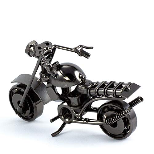 Steelman24 I Schraubenmännchen Chopper Klein Kurz I Made in Germany I Handarbeit I Geschenkidee I Stahlfigur I Metallfigur I Metallmännchen von Steelman24
