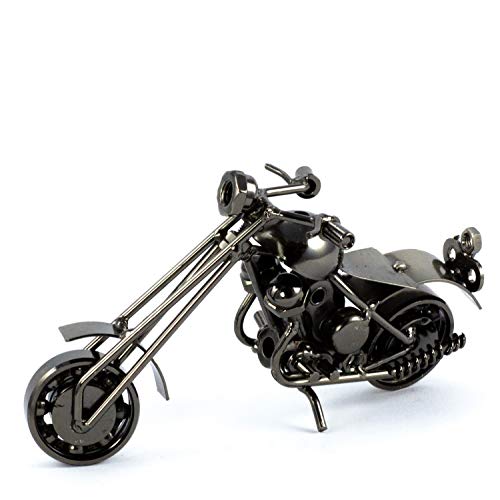 Steelman24 I Schraubenmännchen Chopper Klein Lang I Made in Germany I Handarbeit I Geschenkidee I Stahlfigur I Metallfigur I Metallmännchen von Steelman24