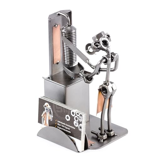 Steelman24 I Schraubenmännchen Döner Kebab mit Visitenkartenhalter I Made in Germany I Handarbeit I Geschenkidee I Stahlfigur I Metallfigur I Metallmännchen Steelman24 I Schraubenmännchen Döner Kebab mit Visitenkartenhalter I Made in Germany I Handarbeit I Geschenkidee I Stahlfigur I Metallfigur I Metallmännchen von Steelman24