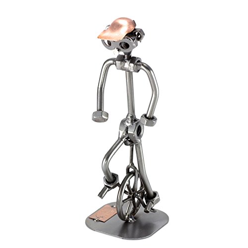 Steelman24 I Schraubenmännchen Einradfahrer I Made in Germany I Handarbeit I Geschenkidee I Stahlfigur I Metallfigur I Metallmännchen von Steelman24
