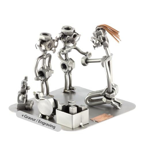 Steelman24 I Schraubenmännchen Erzieherin Mit Persönlicher Gravur I Made in Germany I Handarbeit I Geschenkidee I Stahlfigur I Metallfigur von Steelman24