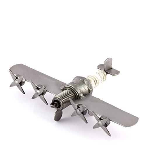 Steelman24 I Schraubenmännchen Flugzeug Mini B52 I Made in Germany I Handarbeit I Geschenkidee I Stahlfigur I Metallfigur I Metallmännchen von Steelman24