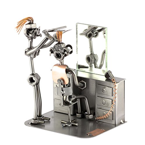 Steelman24 I Schraubenmännchen Friseurin Mit Spiegel I Made in Germany I Handarbeit I Geschenkidee I Stahlfigur I Metallfigur I Metallmännchen Steelman24 I Schraubenmännchen Friseurin Mit Spiegel I Made in Germany I Handarbeit I Geschenkidee I Stahlfigur I Metallfigur I Metallmännchen von Steelman24